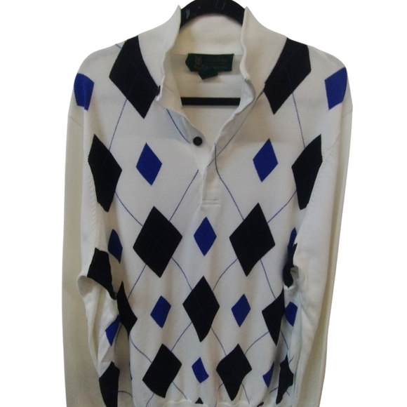 Brooks Brothers Mens Size Large Argyle Tennis Prep Ivy League Preppy‎ Sweater - Picture 5 of 10